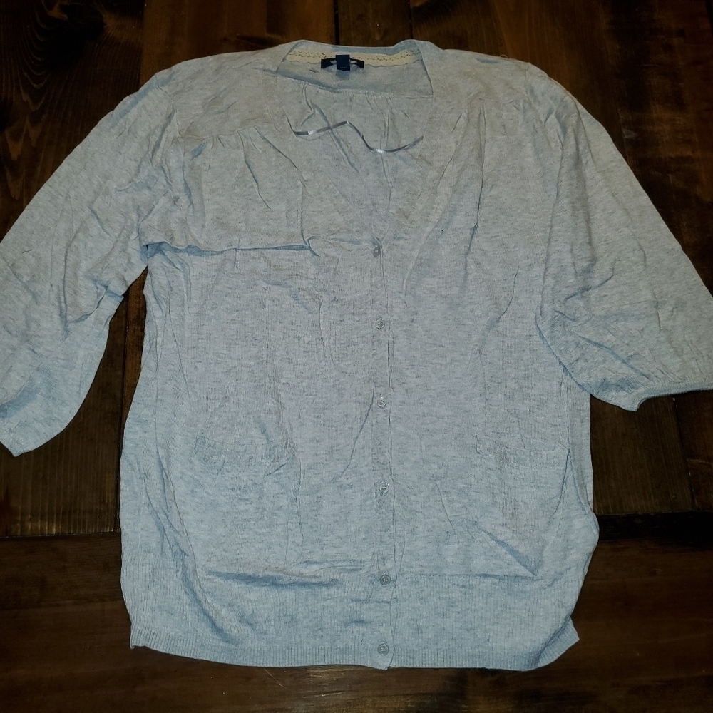Land's End 3/4 Sleeve Button Cardigan NEW XXL 22-24